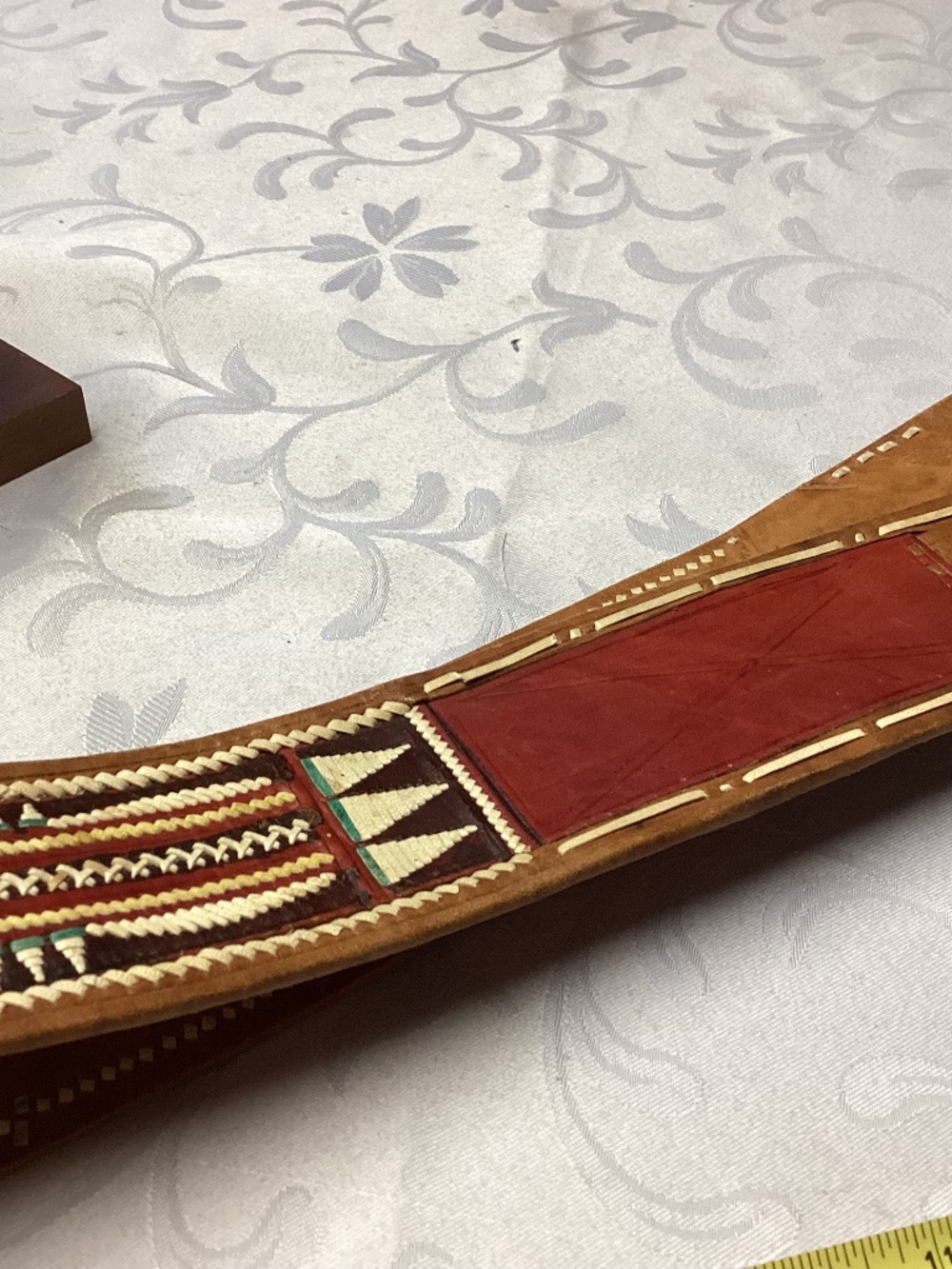 Leather Indian Native American belt hand made
